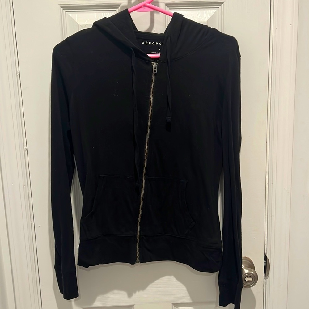 Aeropostale Black Zip-up